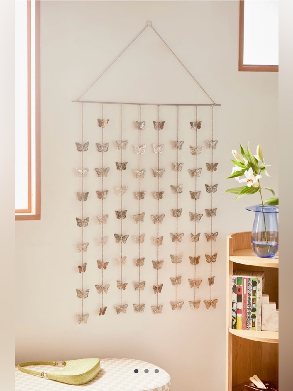 🦋🩶 Urban Outfitters silver Butterfly‎ Hanging Tapestry